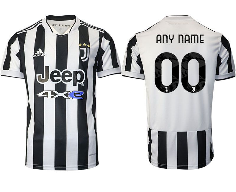 Men 2021-2022 Club Juventus home aaa version white customized Adidas Soccer Jersey->customized soccer jersey->Custom Jersey